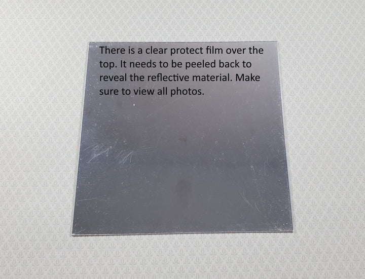 Mirror Material Cut with Scissor Self Adhesive 6"x 6" Protective Film - MiniatureCrush