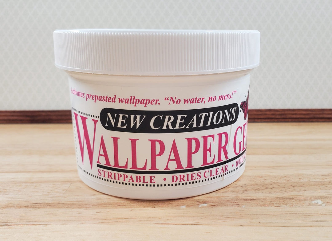 New Creations Dollhouse Wallpaper Paste Gel 10 oz Dries Clear - MiniatureCrush