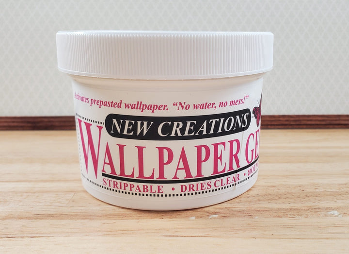 New Creations Dollhouse Wallpaper Paste Gel 10 oz Dries Clear - MiniatureCrush