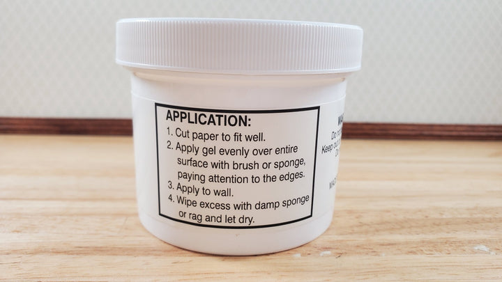 New Creations Dollhouse Wallpaper Paste Gel 5 oz Dries Clear - MiniatureCrush