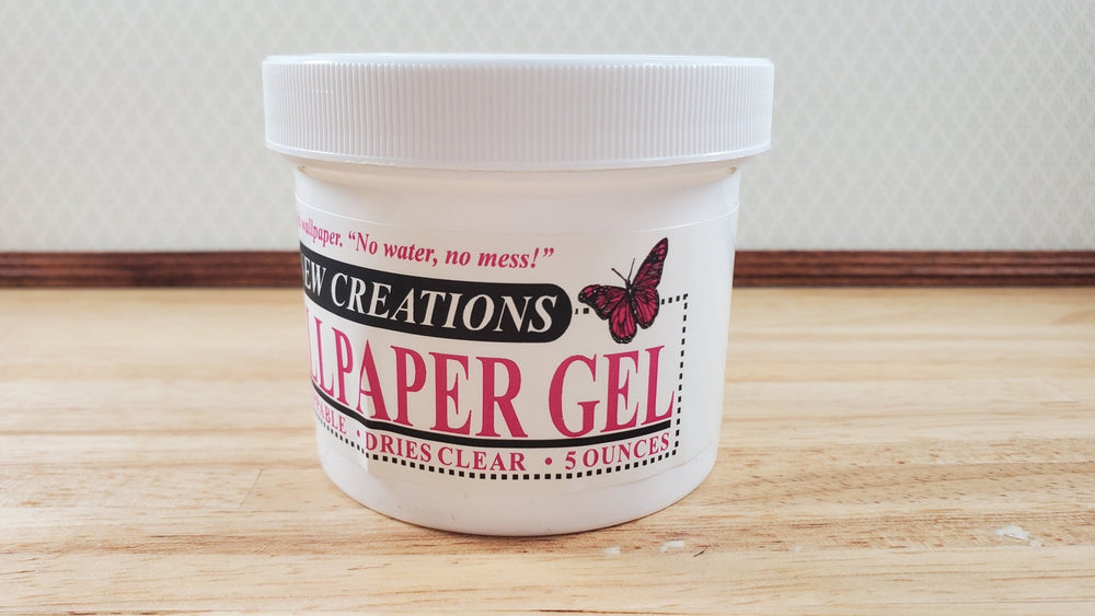 New Creations Dollhouse Wallpaper Paste Gel 5 oz Dries Clear - MiniatureCrush