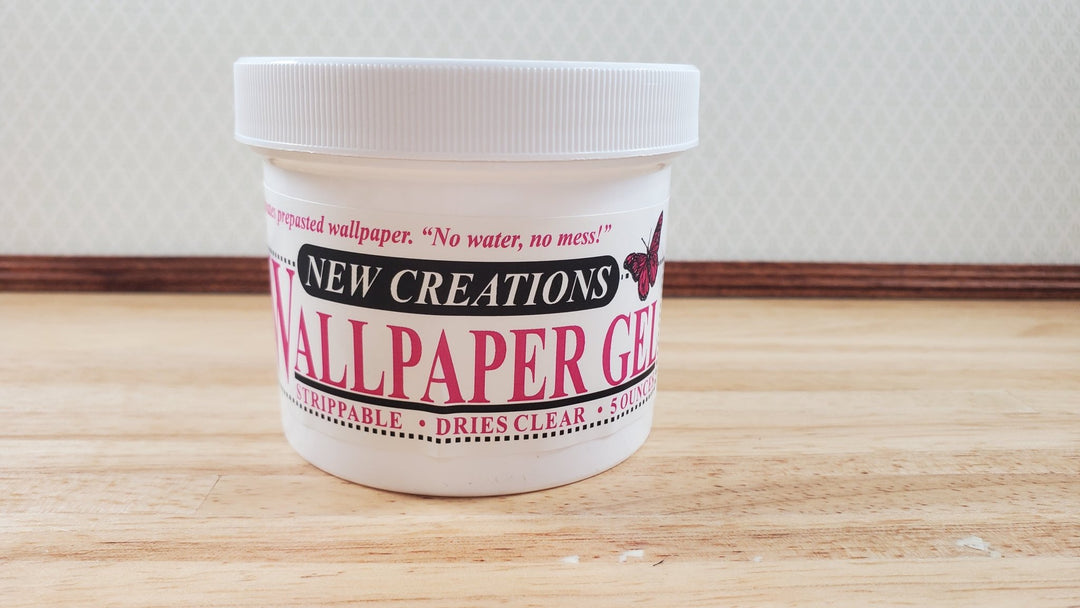 New Creations Dollhouse Wallpaper Paste Gel 5 oz Dries Clear - MiniatureCrush