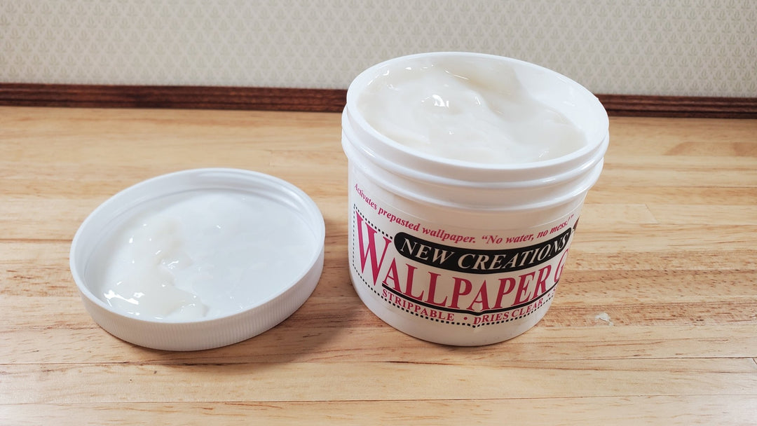 New Creations Dollhouse Wallpaper Paste Gel 5 oz Dries Clear - MiniatureCrush