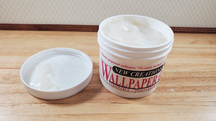 New Creations Dollhouse Wallpaper Paste Gel 5 oz Dries Clear - MiniatureCrush