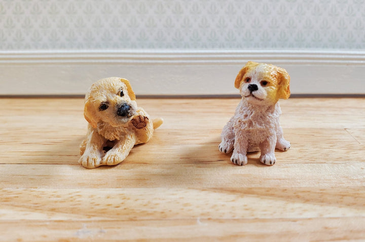 Puppy Dogs Set of 2 Puppies by Falcon Miniatures 1:12 Scale - MiniatureCrush