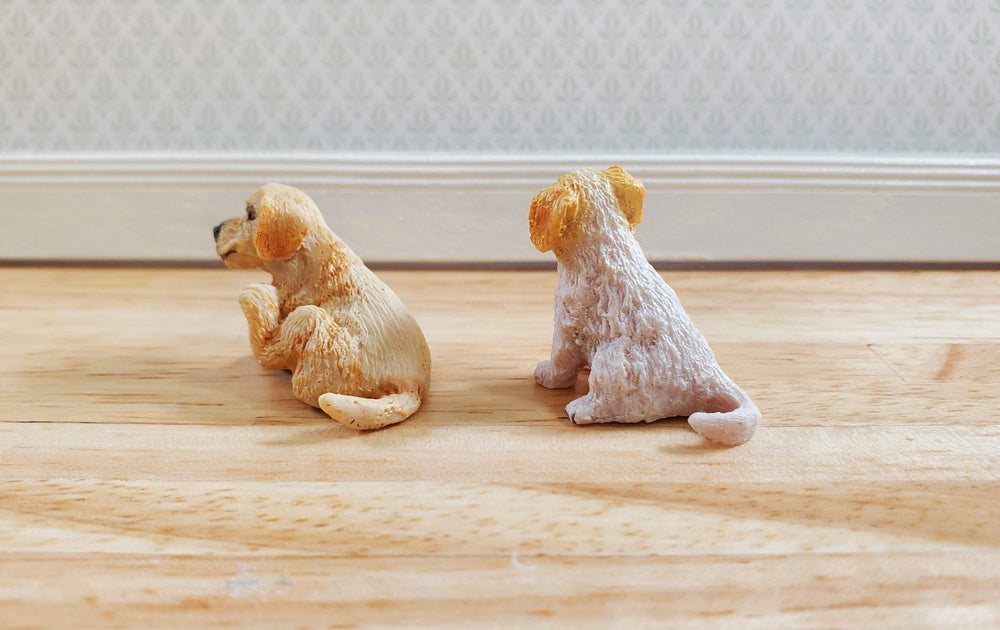 Puppy Dogs Set of 2 Puppies by Falcon Miniatures 1:12 Scale - MiniatureCrush