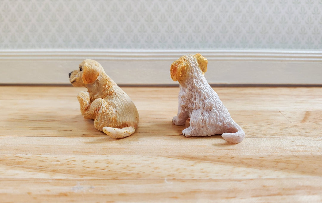 Puppy Dogs Set of 2 Puppies by Falcon Miniatures 1:12 Scale - MiniatureCrush