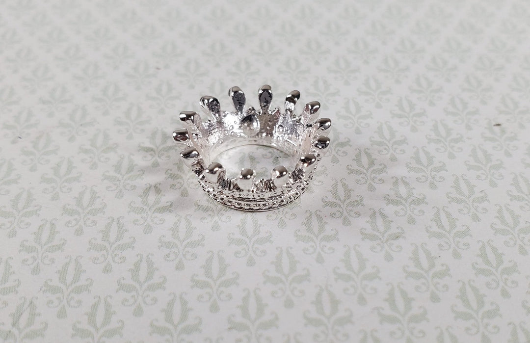 Regal Miniature Silver King's Crown Metal Dollhouse 7/16" Head Opening - MiniatureCrush