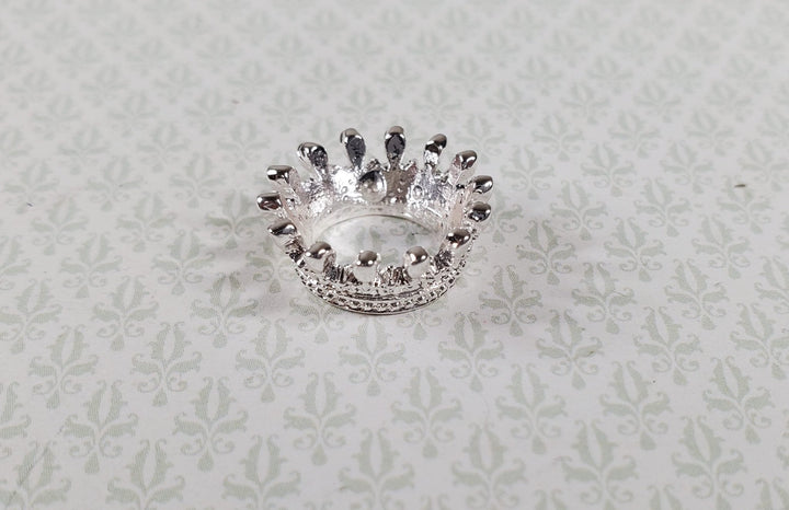 Regal Miniature Silver King's Crown Metal Dollhouse 7/16" Head Opening - MiniatureCrush