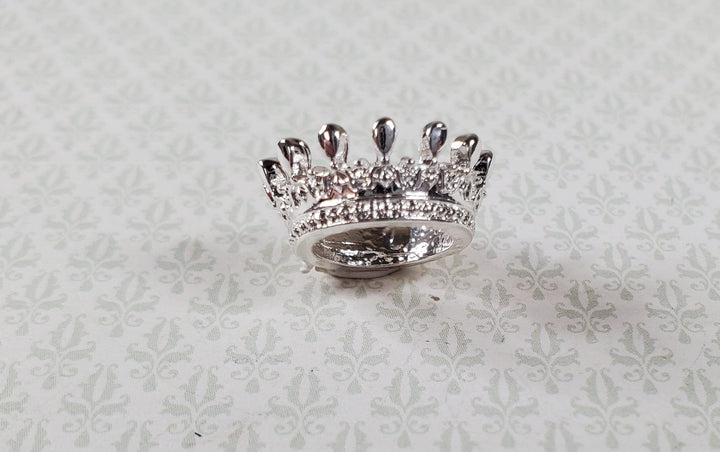 Regal Miniature Silver King's Crown Metal Dollhouse 7/16" Head Opening - MiniatureCrush