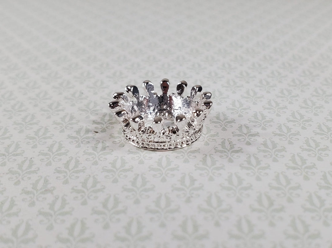Regal Miniature Silver King's Crown Metal Dollhouse 7/16" Head Opening - MiniatureCrush