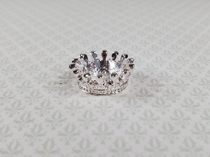 Regal Miniature Silver King's Crown Metal Dollhouse 7/16" Head Opening - MiniatureCrush