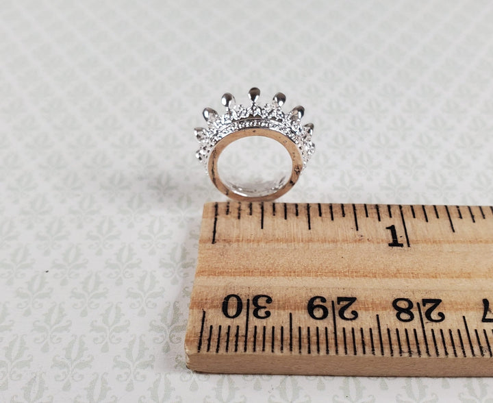 Regal Miniature Silver King's Crown Metal Dollhouse 7/16" Head Opening - MiniatureCrush