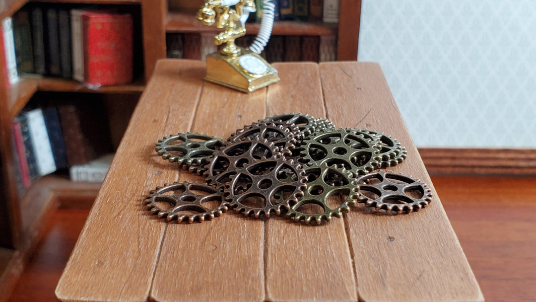 craft gears Small Metal Gears Steampunk Crafts Miniatures 20 pieces 5/8" DIY Jewelry Making