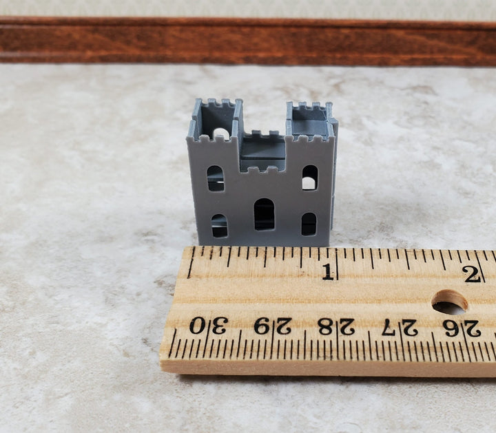 Super Tiny Miniature Castle Play Toy for Dollhouses Opens Draw Bridge 1" Tall - Miniature Crush