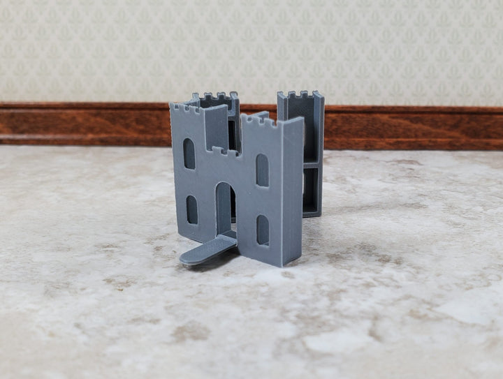 Super Tiny Miniature Castle Play Toy for Dollhouses Opens Draw Bridge 1" Tall - Miniature Crush