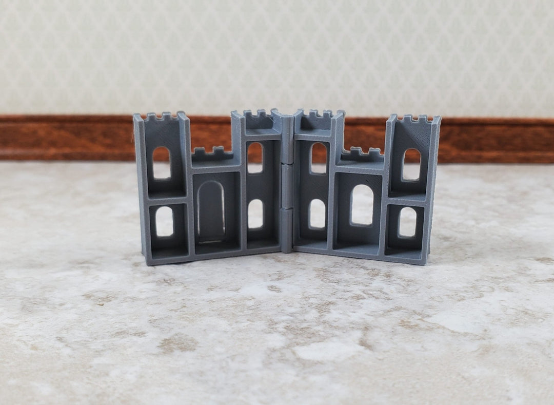 Super Tiny Miniature Castle Play Toy for Dollhouses Opens Draw Bridge 1" Tall - Miniature Crush