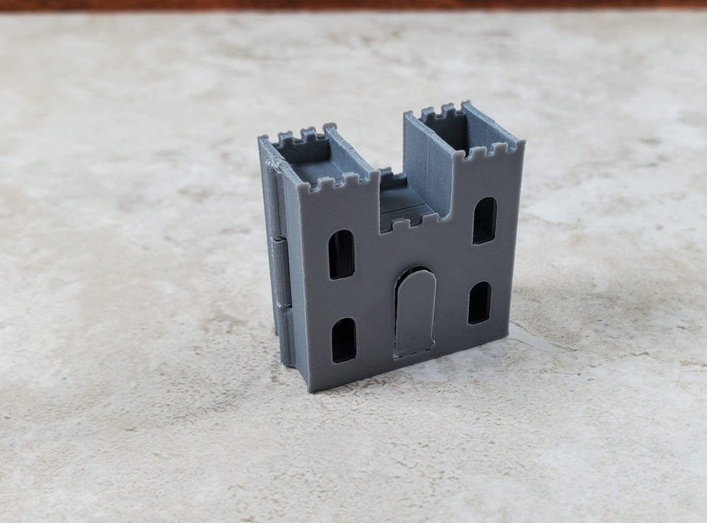 Super Tiny Miniature Castle Play Toy for Dollhouses Opens Draw Bridge 1" Tall - Miniature Crush