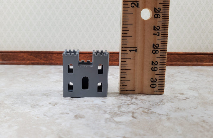 Super Tiny Miniature Castle Play Toy for Dollhouses Opens Draw Bridge 1" Tall - Miniature Crush