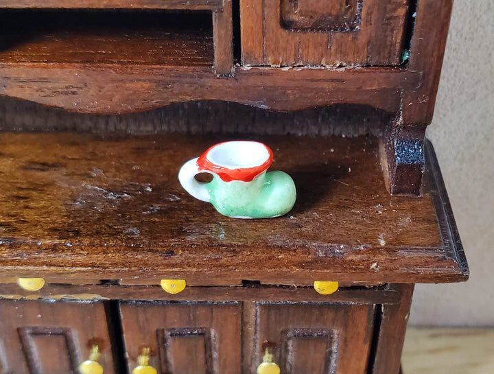 Tiny Elf Boot Mug 1:24 Half Scale Ceramic Miniature Christmas Decor Super Small - MiniatureCrush