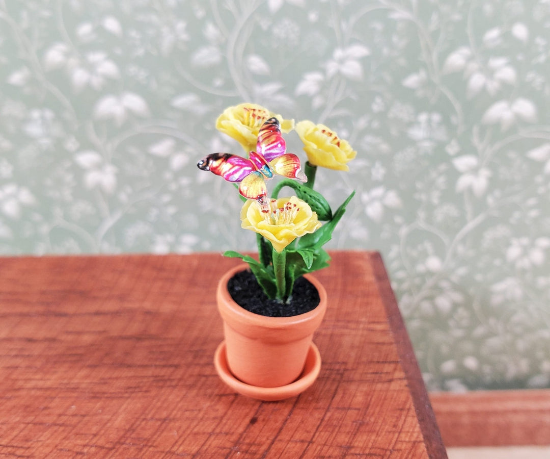 Tiny Miniature Butterflies Set of 20 Random Colors Dollhouse Garden - MiniatureCrush