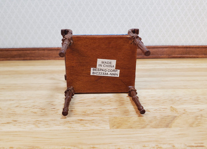 Vintage Bespaq Victorian Parlor Chair Small Profile 1:12 Scale Miniature Furniture - MiniatureCrush