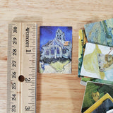 100 Mini Vincent Van Gogh Prints on Cardstock Vintage Pictures Scrapbooking - Miniature Crush