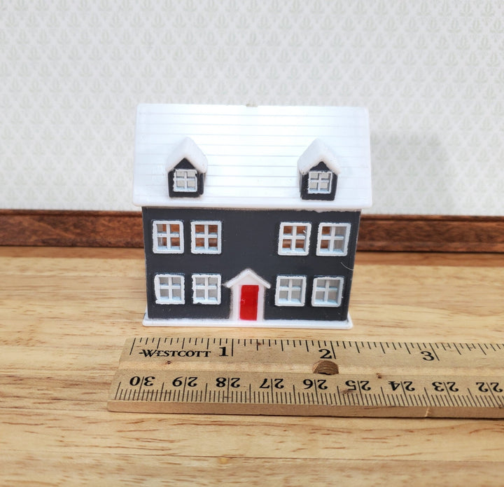 1:144 Scale Dollhouse Miniature Dolls House with Red Door Plastic - Miniature Crush
