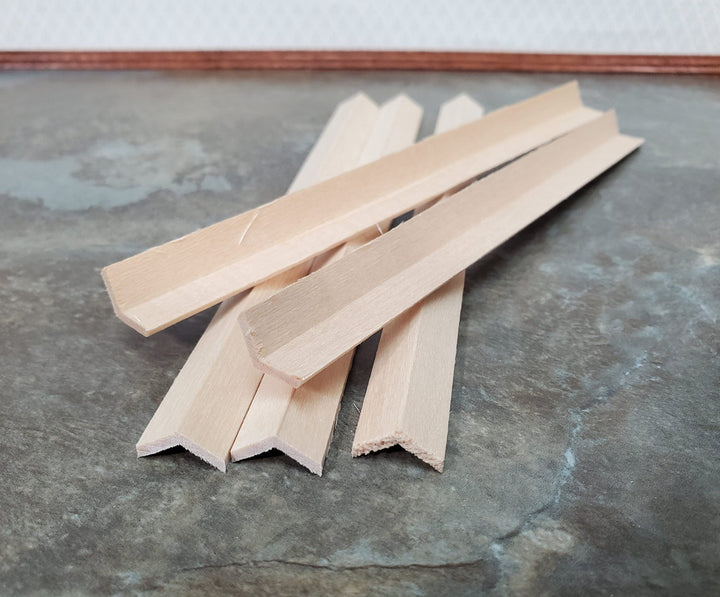 120 Degree Angle for Roof Trim 3/8" x 3/8" x 6" long Scrap Pieces (5) NE1084 Scale Model Building - Miniature Crush