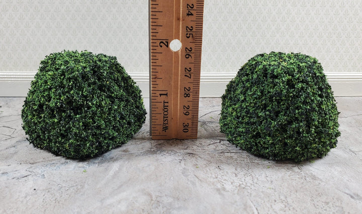 2 Model Scenery Round Mound Shrubs Bushes Dollhouses Scale Models Model RR 4.5" - Miniature Crush