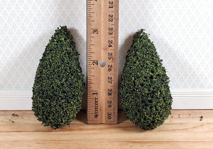 2 Model Scenery Shrubs Trees Bushes Green Dollhouses Scale Models Model RR 3" - Miniature Crush