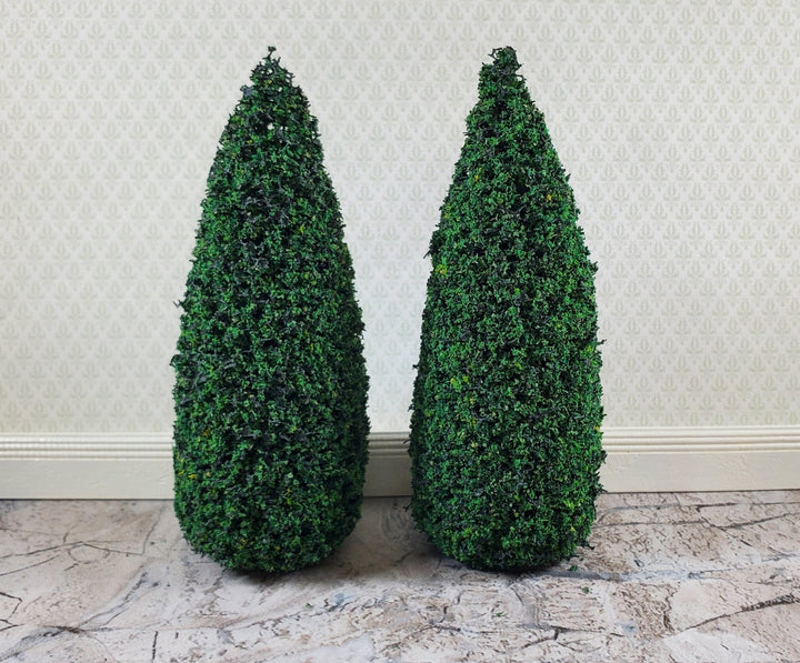 2 Model Scenery Shrubs Trees Bushes Green Dollhouses Scale Models Model RR 4.5" - Miniature Crush