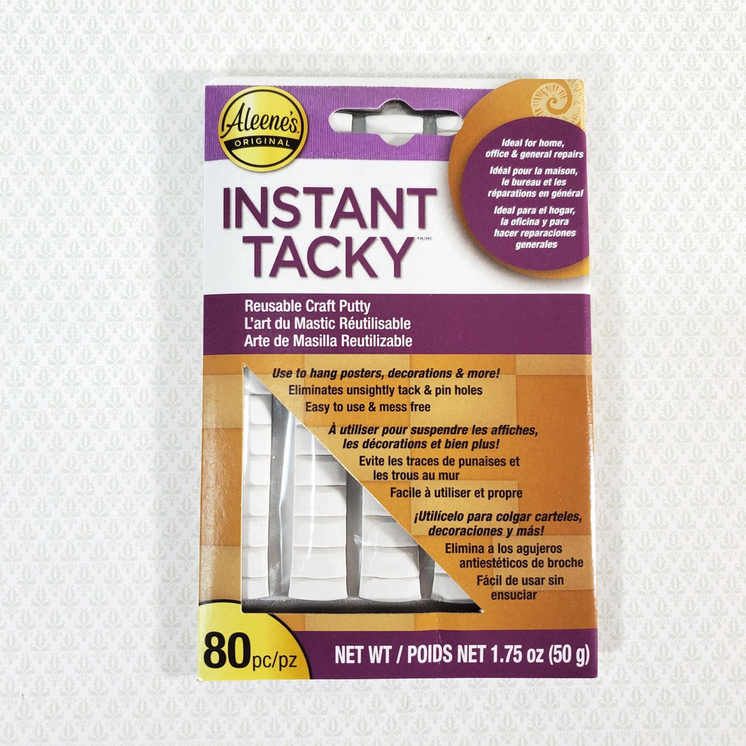 Aleene's Instant Tacky Reusable Craft Putty secure minis in place on ceilings or walls - Miniature Crush