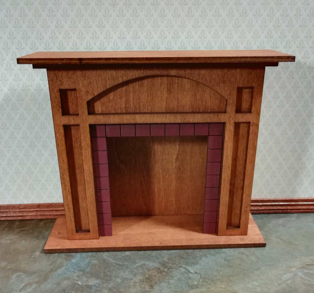 Arts & Crafts Fireplace Dollhouse Miniature Kit 1:12 Scale Original Design - Miniature Crush