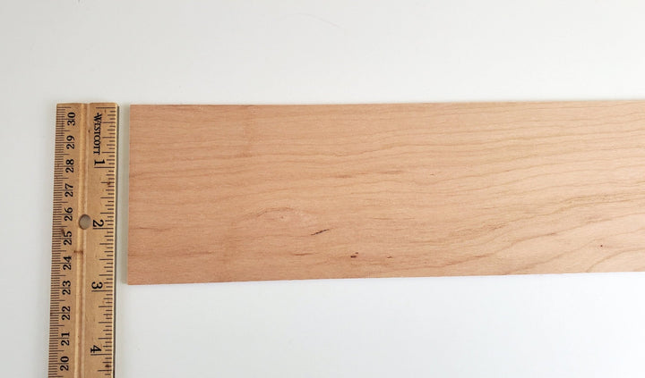 Cherry Wood Sheet Plank Thin 1/32" x 3" x 12" long Veneer Woodworking Laser - Miniature Crush