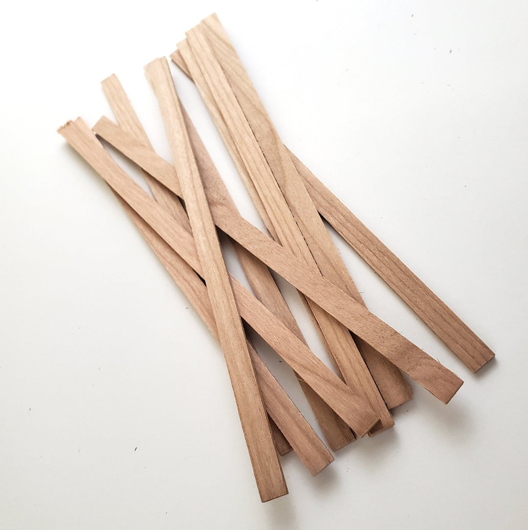 Cherry Wood Strips 10 Pieces 1/16 x 1/4 x 6 Long Crafts Models Miniatures  