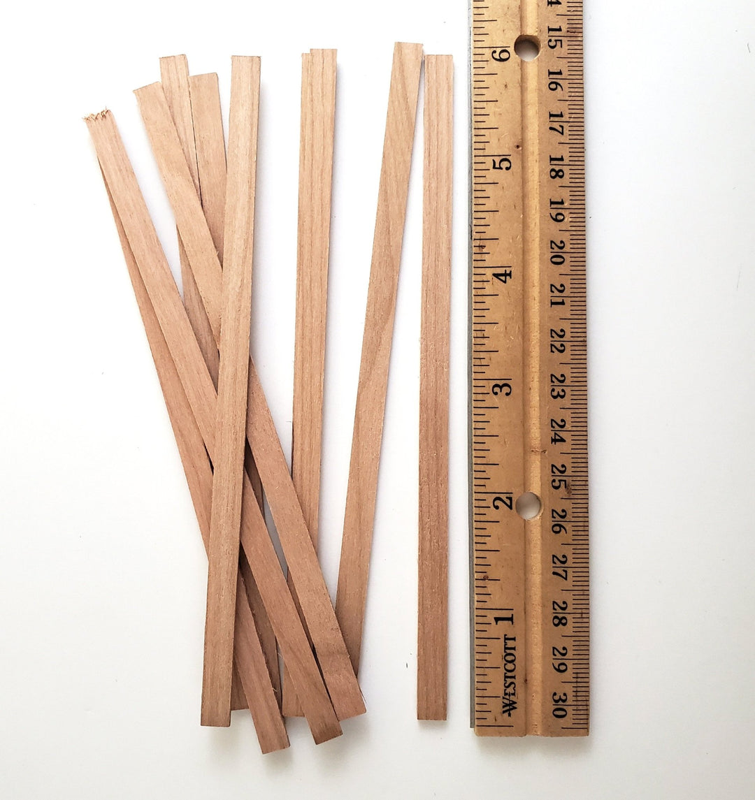 Cherry Wood Strips 10 Pieces 1/16 X 1/4 X 6 Long Crafts Models Miniatures 