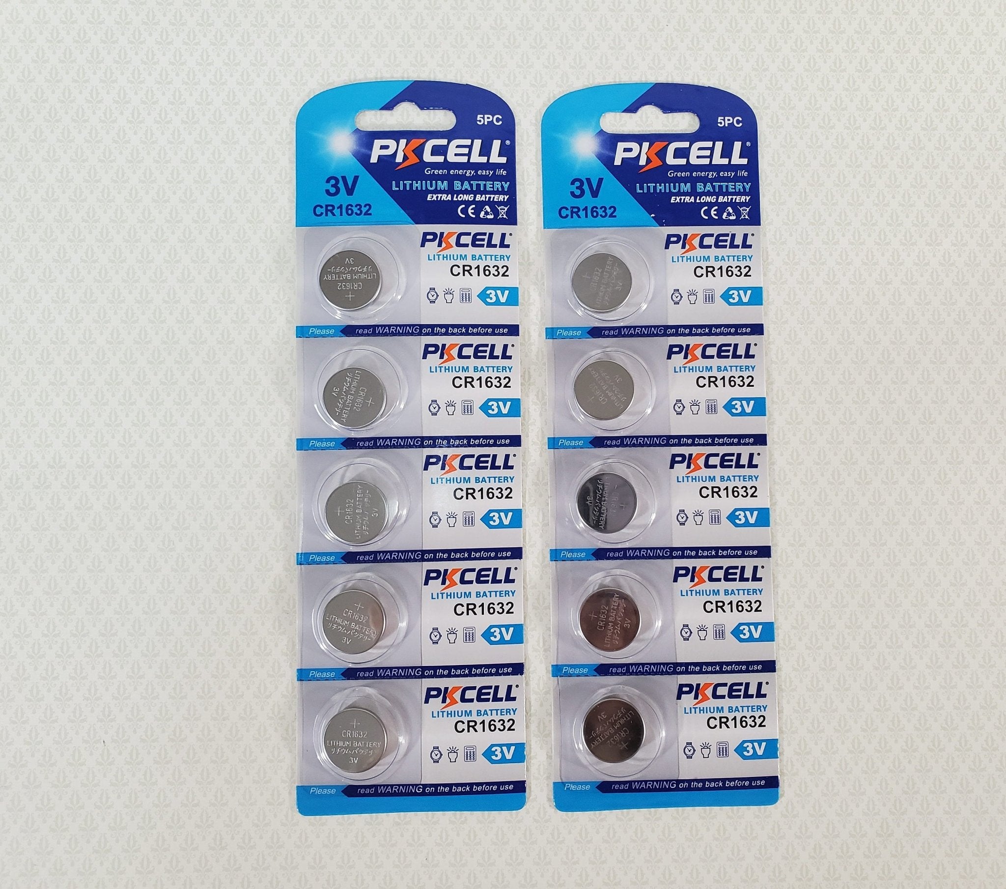 CR1632 Batteries x10 for LED Dollhouse Miniature Lights 3V Button Coin Cell - Miniature Crush