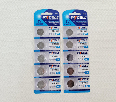 CR1632 Batteries x10 Lithium for LED Dollhouse Miniature Lights 3V Button Coin Cell - Miniature Crush
