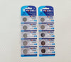 CR1632 Batteries x10 Lithium for LED Dollhouse Miniature Lights 3V Button Coin Cell