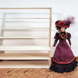Dollhouse Shop Store Shelves Shelving Unpainted Wood Large 1:12 Scale Miniatures