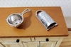 Dollhouse 1:6 Scale Grater & Strainer Playscale Kitchen Accessories Metal Silver