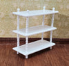 Dollhouse 3 Shelf Plant Stand or Bookcase Bookshelf 1:12 Scale Furniture White