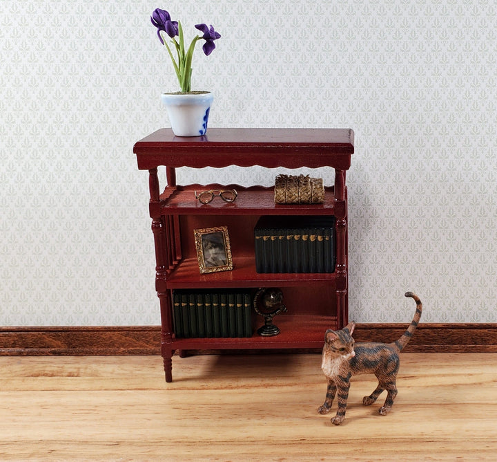 Dollhouse 4 Shelf Bookcase Bookshelf Shelves 1:12 Scale Miniature Furniture - Miniature Crush