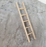 Dollhouse 6" Straight Ladder Tall Wood 1:12 Scale Miniature Unpainted - Miniature Crush