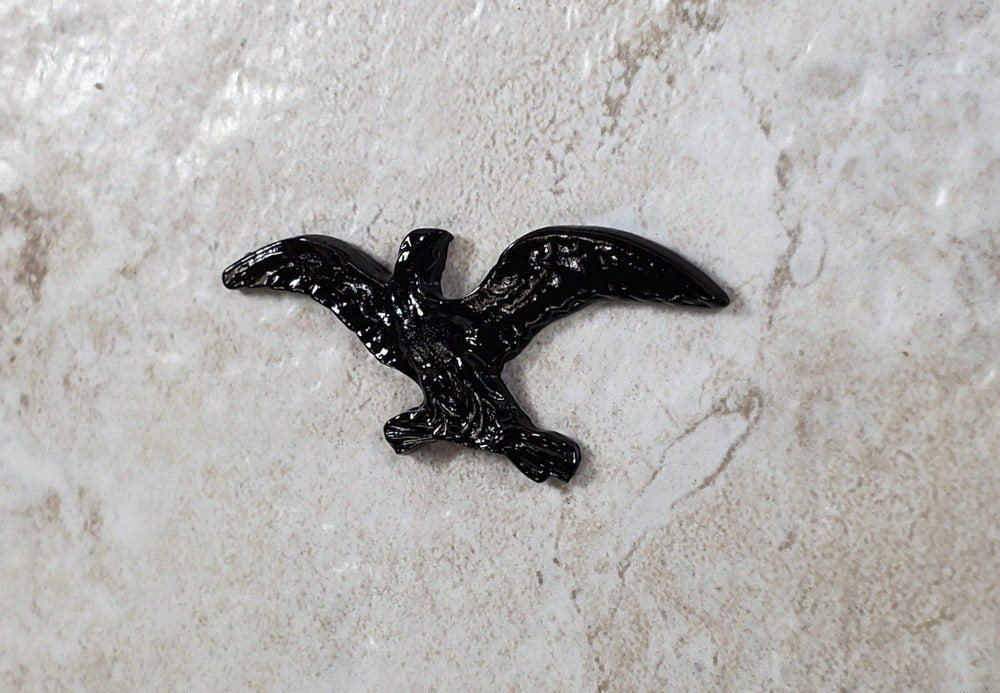 Dollhouse Bald Eagle Black Wall or Door Plaque 1:12 Scale Miniature Accessory - Miniature Crush
