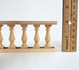 Dollhouse Balustrade Porch Balcony Railing 1 Piece 13 3/8" x 2" 1:12 Scale Miniature - Miniature Crush