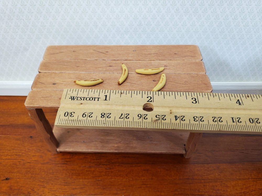 Dollhouse Bananas Set of 4 1:12 Scale Miniature Kitchen Food Fruit - Miniature Crush