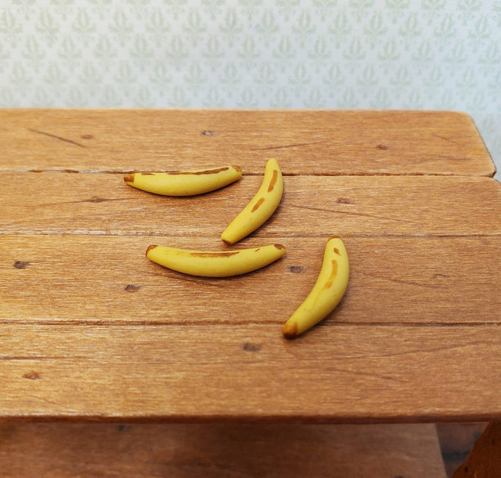 Dollhouse Bananas Set of 4 1:12 Scale Miniature Kitchen Food Fruit - Miniature Crush