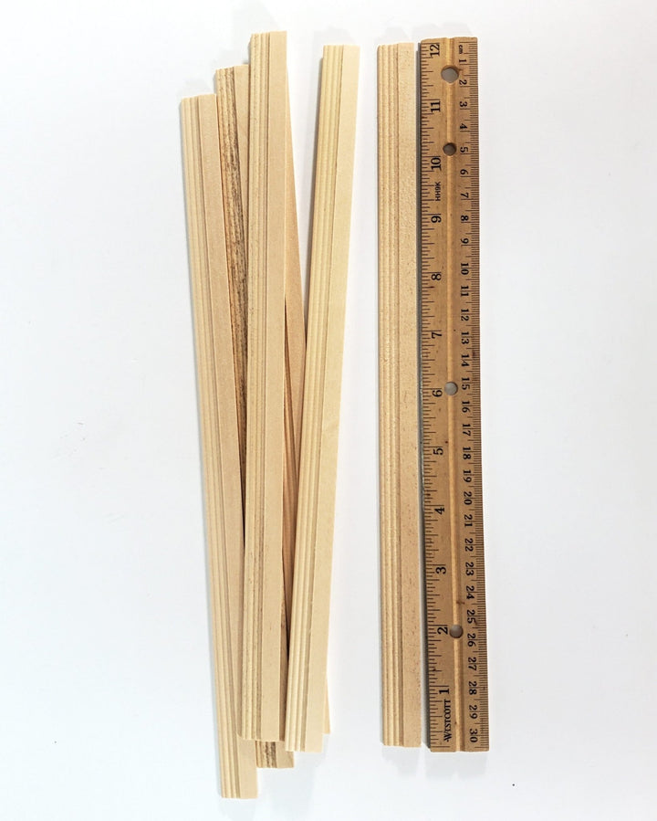 Dollhouse Baseboard Skirting Trim Molding 5/8" wide x 12" long 6 Pieces 1:12 Scale 7018 - Miniature Crush